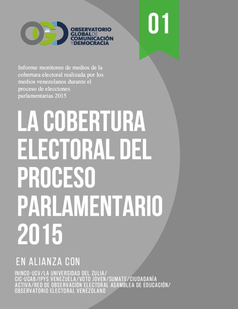 La cobertura electoral del proceso parlamentario 2015