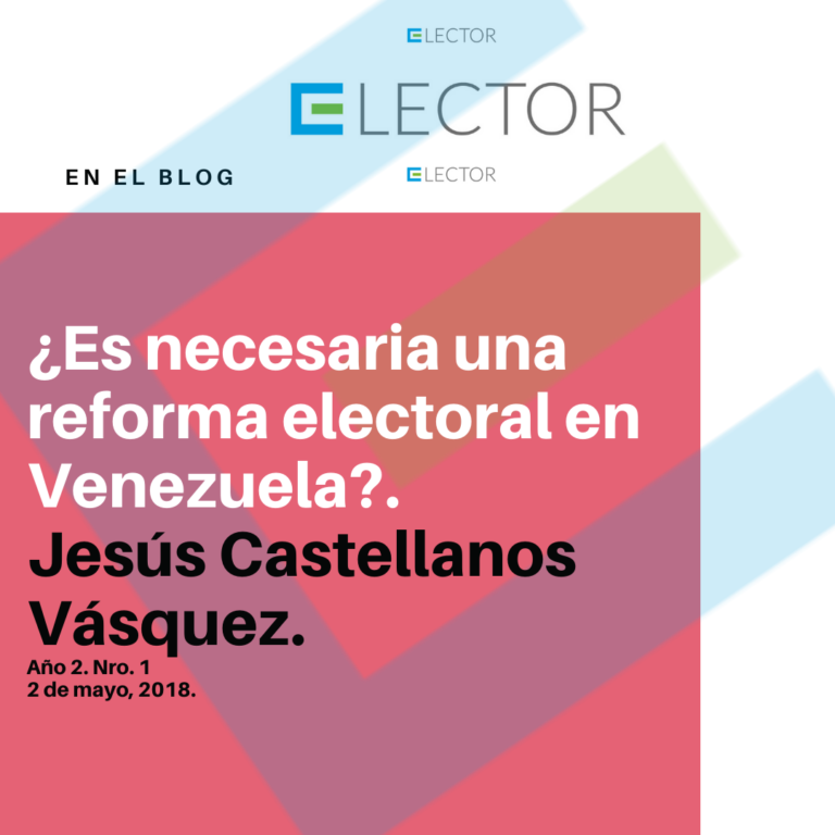 Is an electoral reform necessary in Venezuela?
