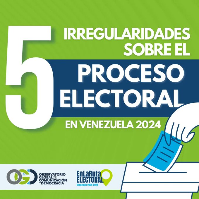 5 irregularidades sobre el proceso presidencial en 2024 en Venezuela