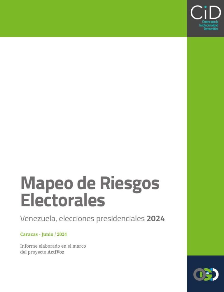 Mapeo de riesgos electorales. Venezuela, elecciones presidenciales 2024